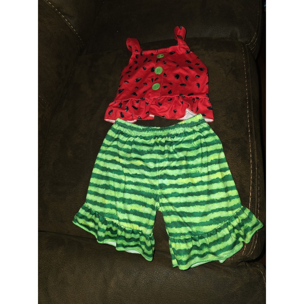 Boutique watermelon top‎ and shorts outfit size 4t